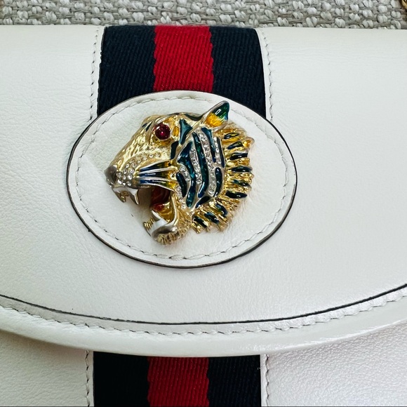 GUCCI Rajah Web Chain Mini Bag - Picture 6 of 8